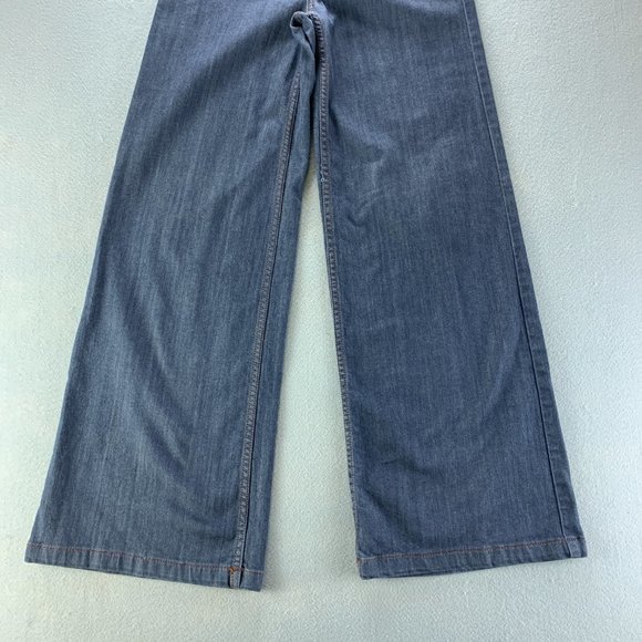 **SOLD**Y2K Tristan Womens Jeans 4 x 30.5 Wide Leg Mid Rise Thick Stitching - Picture 3 of 12